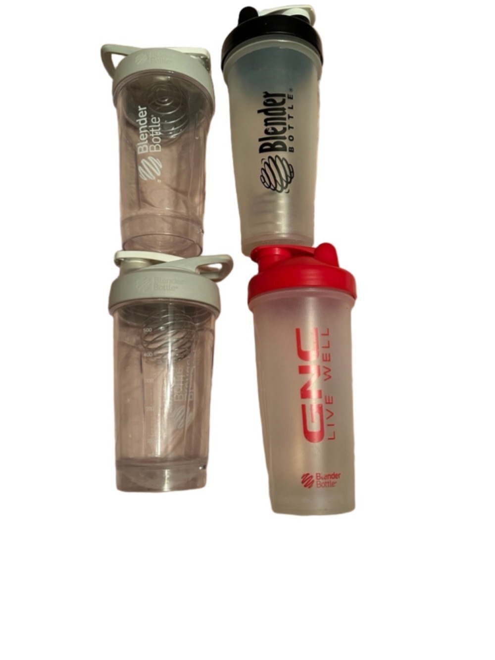 Blender Bottle 20 oz 16 oz Black Red Gray